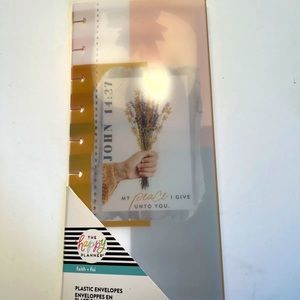 The Happy Planner Faith Plastic Envelopes Snap-in Pack Of 3